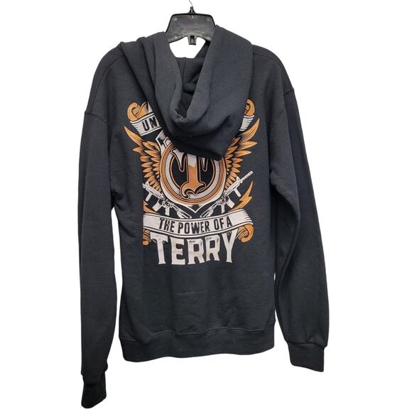 Never Underestimate The Power Of Terry Mens Small PolyCotton Long Sleeve Hoodie - Picture 1 of 5